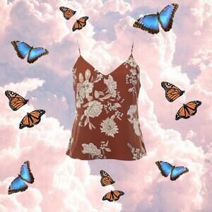 Wet Seal Floral Strappy Tank